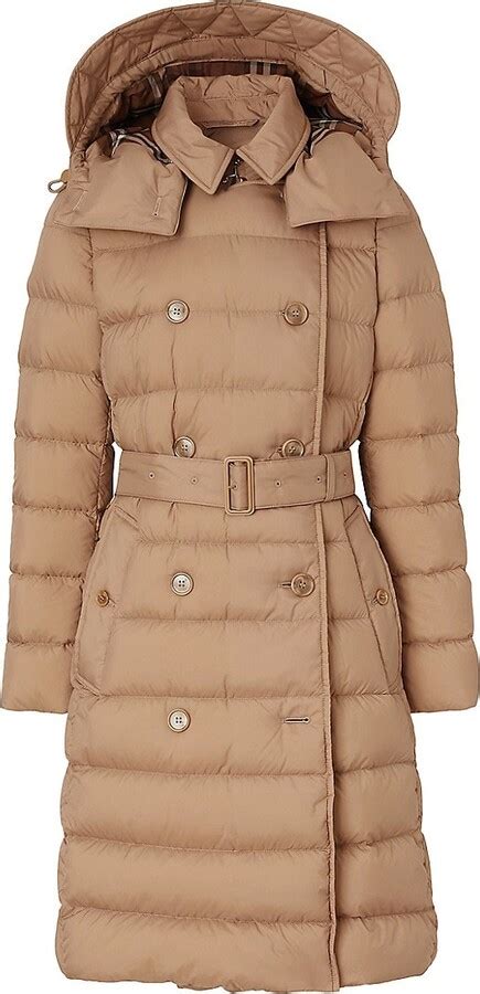 Burberry Ashwick Belted Hooded Puffer Coat 